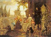 Jan Van Kessel the Younger Portrait of a Family in a Garden oil painting picture wholesale